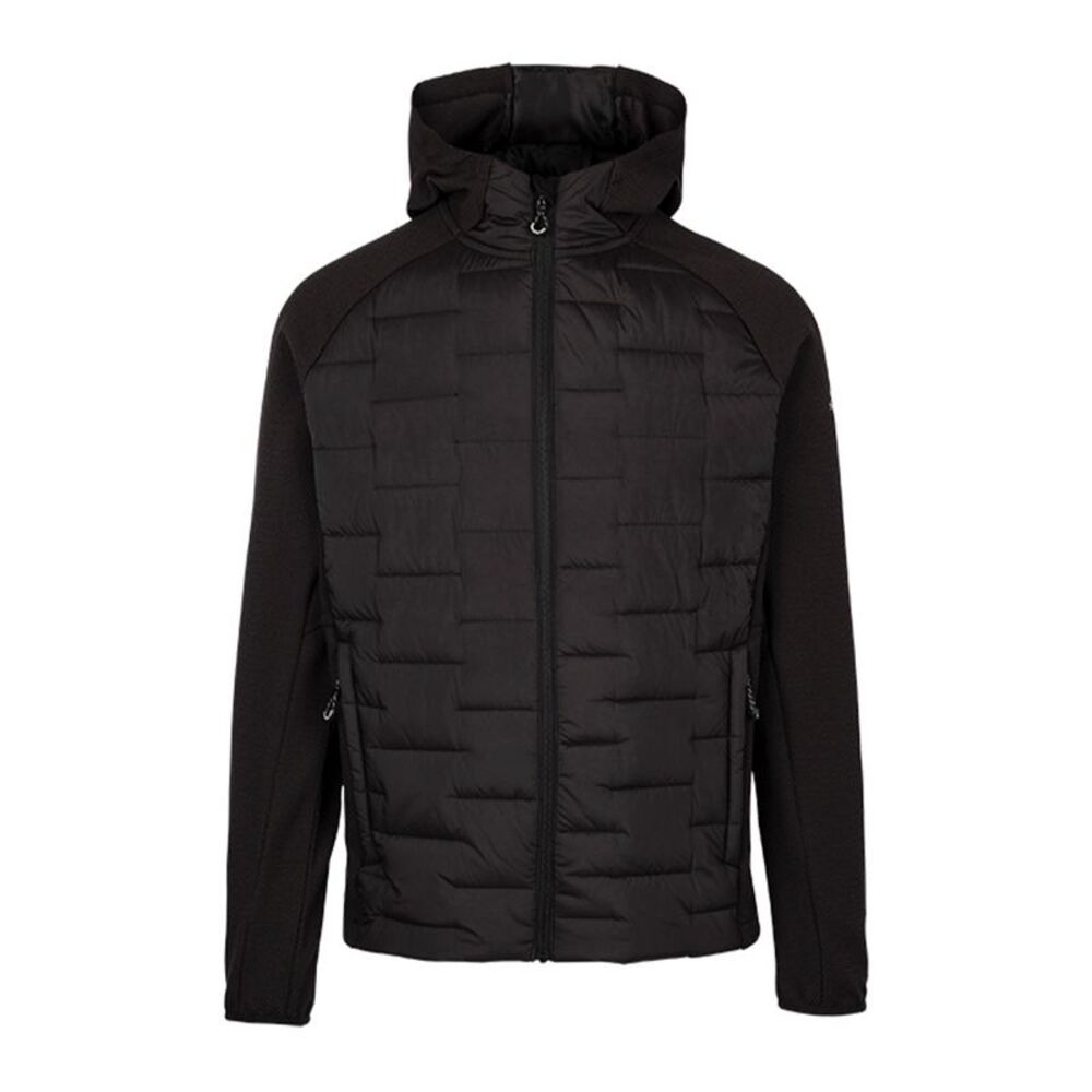 Trespass Mens Heber Hybrid Hoodie / Black